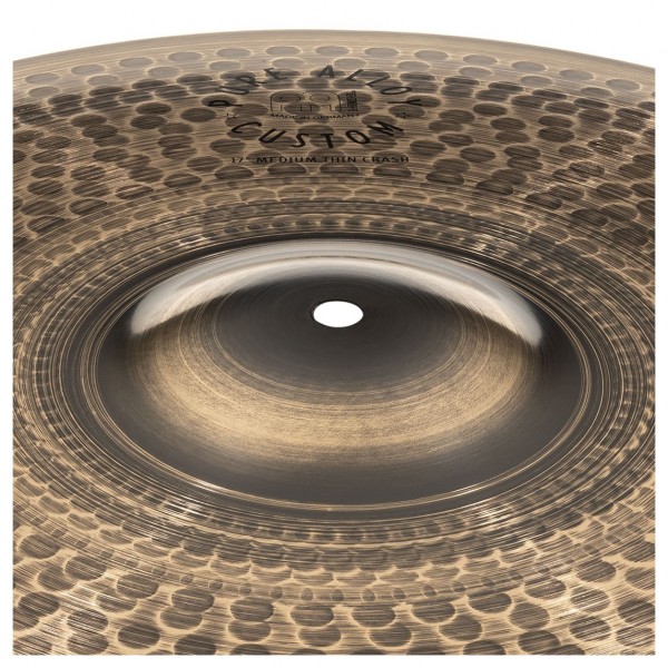 Meinl Pure Alloy Custom 17'' Medium Thin Crash Cymbal - Low Close Up