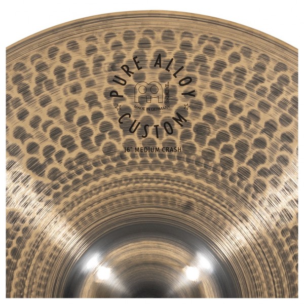 Meinl Pure Alloy Custom 16'' Medium Crash Cymbal - Zoomed