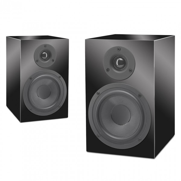 Pro-Ject Juke Box E Speaker Box 5 Black Turntable Speaker Bundle
