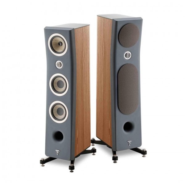 Focal Kanta No2 Dark Grey/Walnut 3-Way Floorstanding Speakers (Pair)