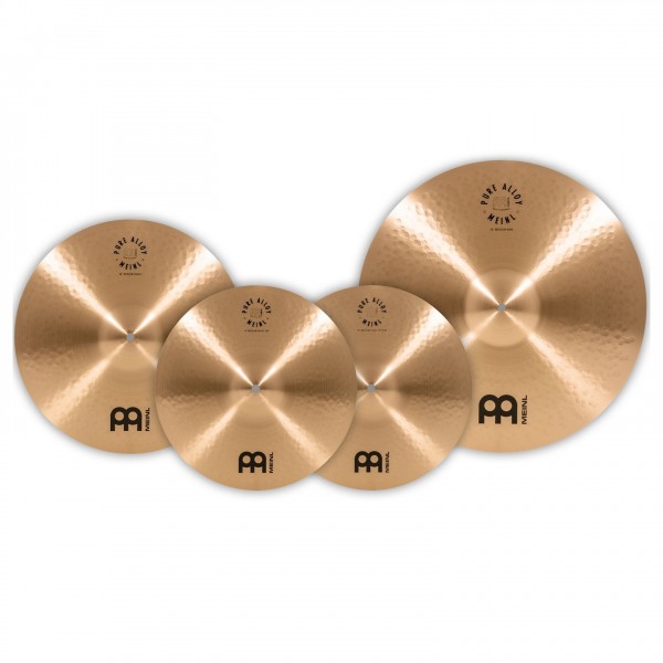 Meinl Pure Alloy Cymbal Set (PA14MH, PA16MC, PA20MR) - Cymbals