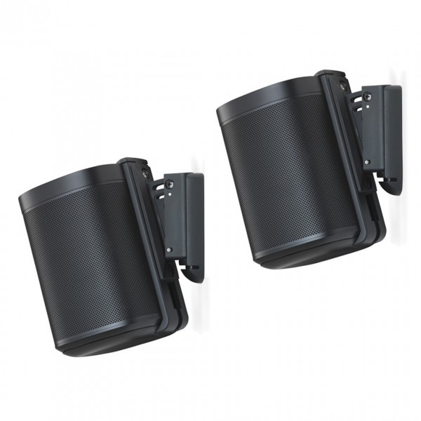 Flexson Black Wall Bracket For SONOS One (Pair)