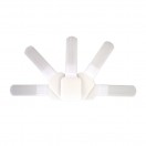 Fisual Selbstklebende Kabelbinder mit Klettverschluss, Weiß, 10er-Pack