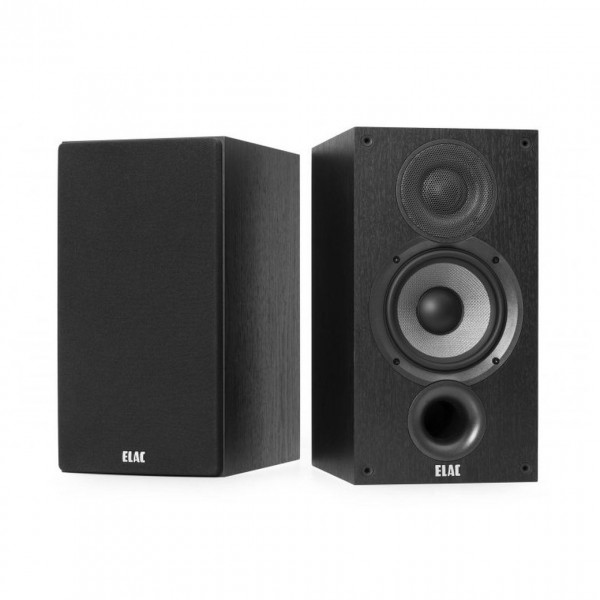 ELAC Debut B5.2 Black Ash Vinyl Bookshelf Speaker (Pair)