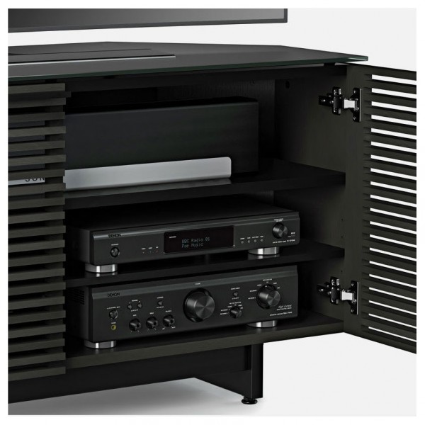 BDI Corridor 8175 Charcoal Stained Ash Corner TV Cabinet