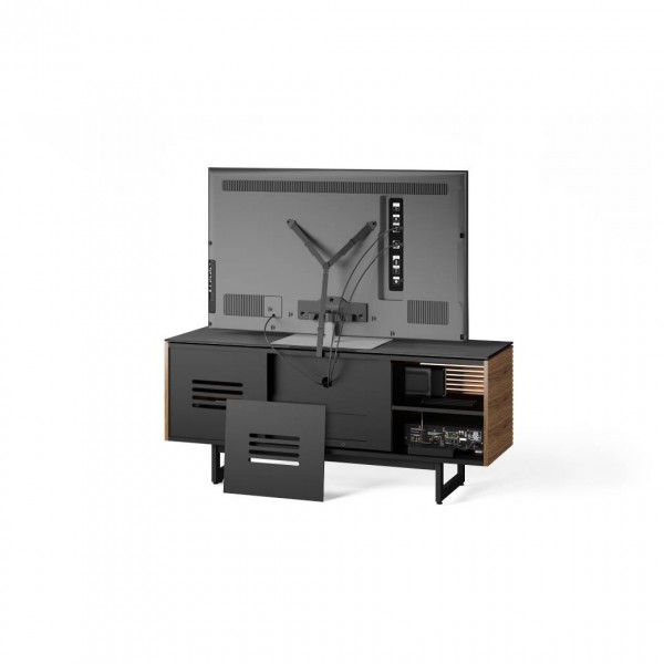 BDI Corridor 8177 Charcoal Stained Ash TV Cabinet