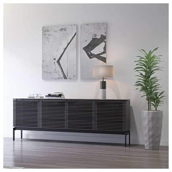 BDI Corridor SV 7129 Charcoal Stained Ash TV Cabinet