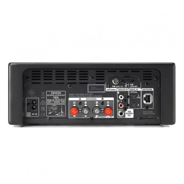 Denon CEOL RCD-N10 Network CD Music System, Gloss Black at AV.com