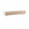 Spitfire Design Studio AV1650S Mobile TV sottile bianco con anta in rovere