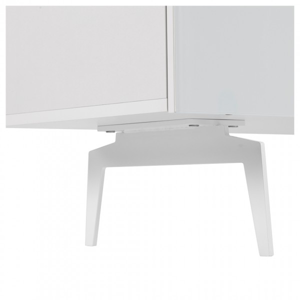 Spitfire Design Studio AV1650S White Slim TV Cabinet