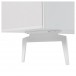 Spitfire Design Studio AV1650S White Slim TV Cabinet