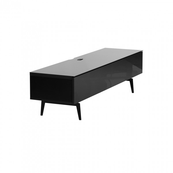Spitfire Design Studio AV1650S Black Slim TV Cabinet