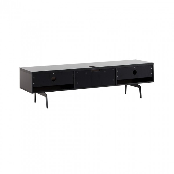 Spitfire Design Studio AV1650S Black Slim TV Cabinet