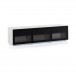 Spitfire Design Studio AV1650T White  TV Cabinet w/ Black Textile Door