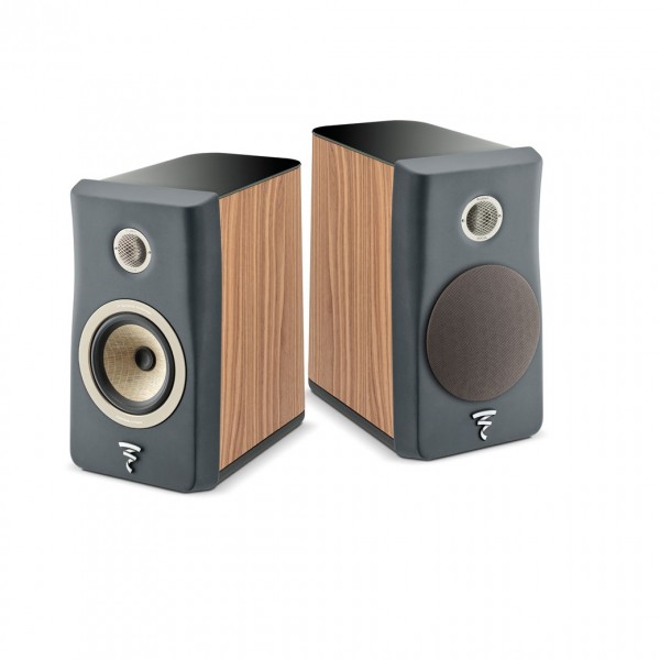 Focal Kanta No1 Dark Grey/Walnut 2-Way Bookshelf Speakers (Pair)