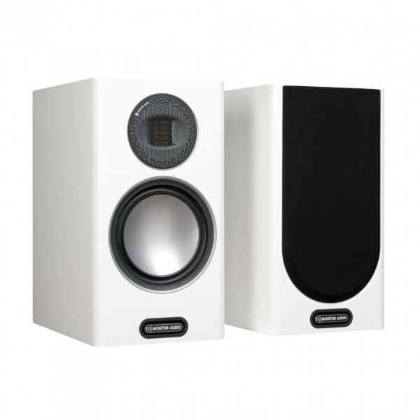 Monitor Audio Gold 100 5G Satin White Bookshelf Speakers (Pair)