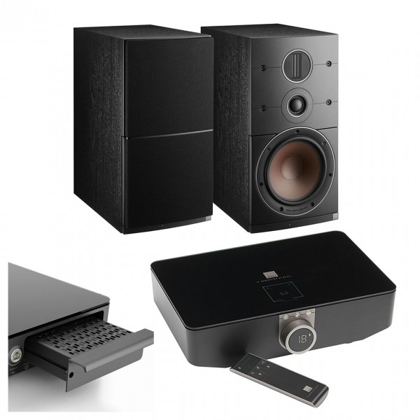 DALI Callisto 2 C Black Active Bookshelf Speakers (Pair) w/ Sound Hub / BluOS Module