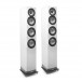 ELAC Navis ARF51 Gloss White Active Floorstanding Speakers (Pair)