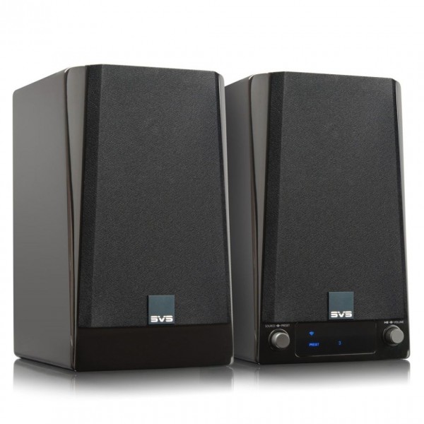SVS Prime Wireless Bookshelf Black Gloss Speakers (Pair)