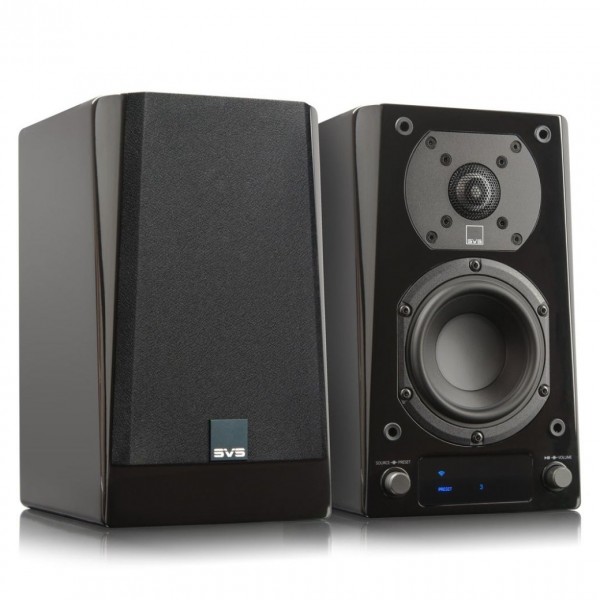 SVS Prime Wireless Bookshelf Black Gloss Speakers (Pair)