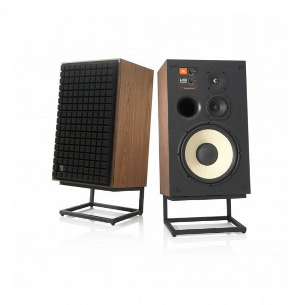 JBL L100 Classic 3-Way Stand Mount Speakers (Pair), Black at