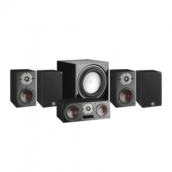 DALI OBERON 1 Black Ash 5.1 Speaker Package w/ E-9F Subwoofer