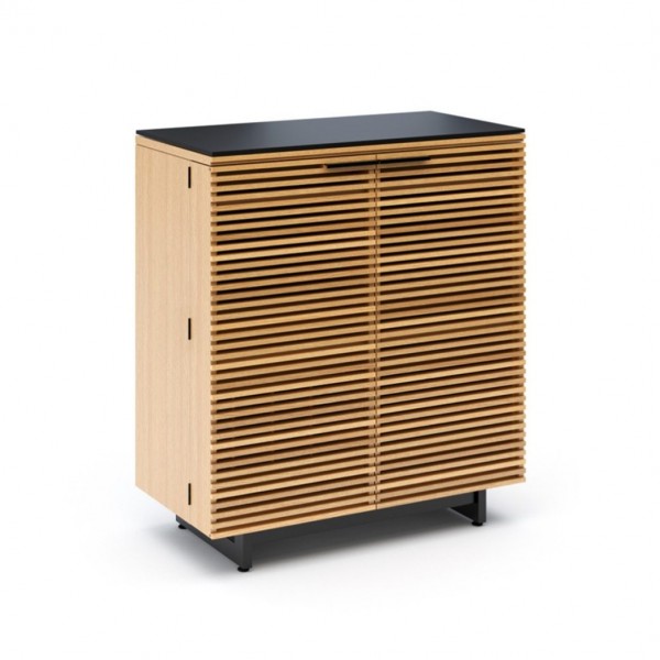 BDI Corridor 5620 White Oak Home Bar Cabinet