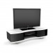 BDI Ola 8137 Satin White Curved TV Cabinet