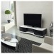 BDI Ola 8137 Satin White Curved TV Cabinet