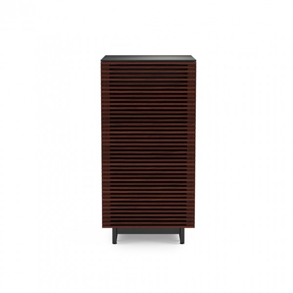 BDI Corridor 8172 Chocolate Stained Walnut AV Tower / Hi-Fi Cabinet