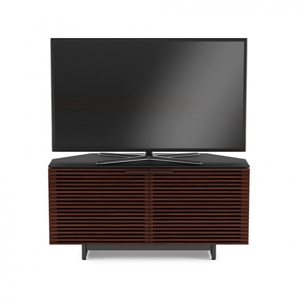 BDI Corridor 8175 Chocolate Stained Walnut Corner TV Cabinet
