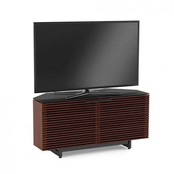BDI Corridor 8175 Chocolate Stained Walnut Corner TV Cabinet