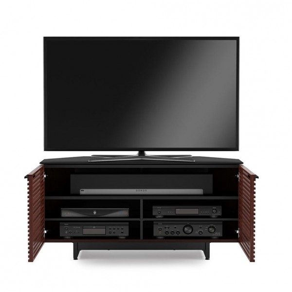BDI Corridor 8175 Chocolate Stained Walnut Corner TV Cabinet