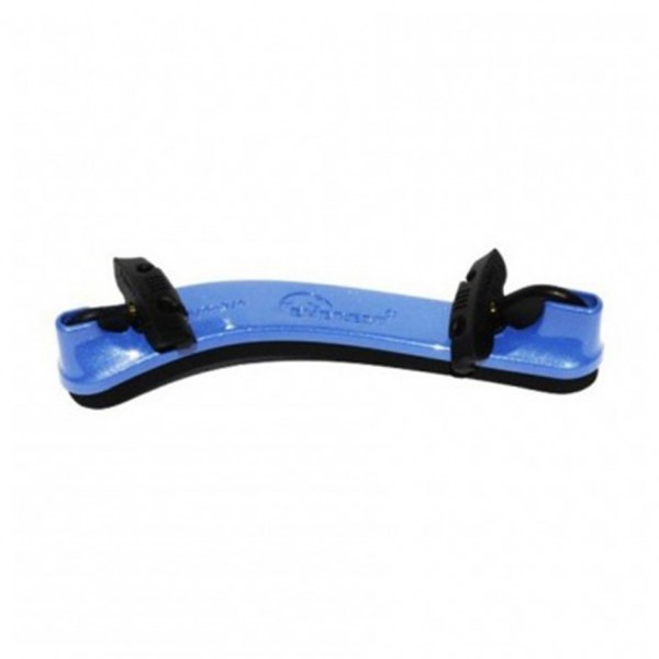 Everest Violin Shoulder Rest, Collapsible, 4/4 Size, Blue