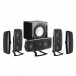 DALI Fazon LCR High Gloss Black 5.1 Speaker Package  w/  E-9F Subwoofer