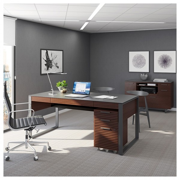 BDI Corridor 6521 Chocolate Stained Walnut Desk