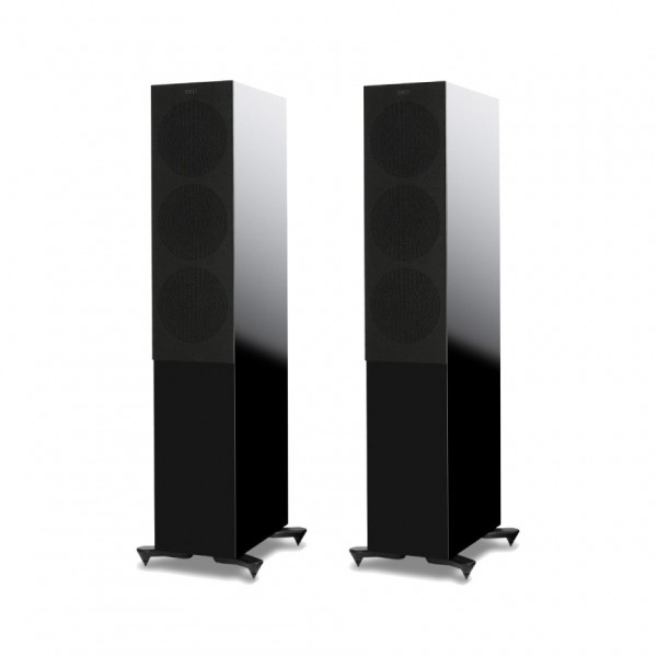 KEF R7 Gloss Black Floorstanding Speakers (Pair)