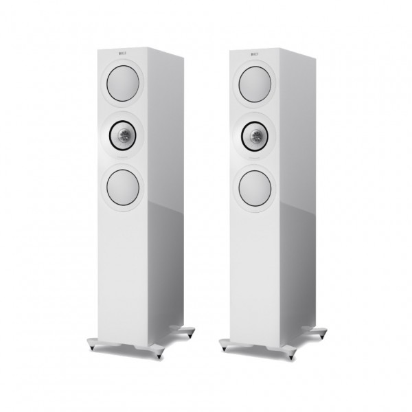 KEF R7 Gloss White Floorstanding Speakers (Pair)