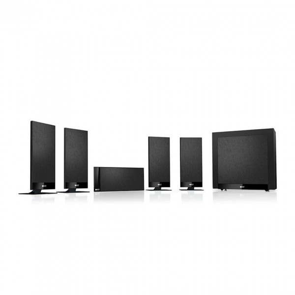 KEF T105 Black 5.1 Speaker Package