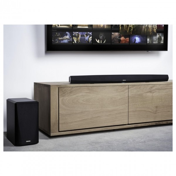 Denon DHT-S516H Black Soundbar & Wireless Subwoofer w/ HEOS