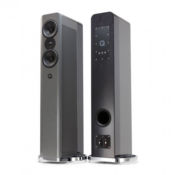 Q Acoustics Concept 500 Silver / Ebony Floorstanding Speakers (Pair)