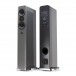 Q Acoustics Concept 500 Floorstanding Speakers (Pair), Silver / Ebony