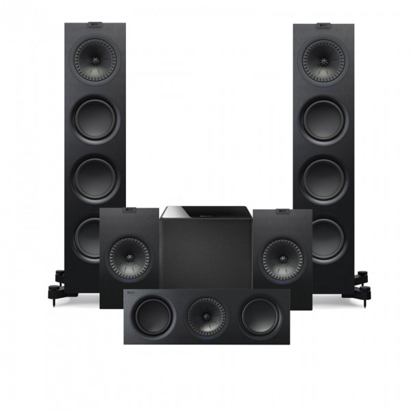 KEF Q750 Black 5.1 Speaker Package