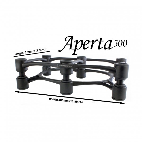 IsoAcoustics Aperta 300 Black Stands (Single)