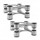 IsoAcoustics Aperta 200 Statieven (Paar), Zilver