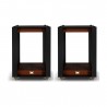 Wharfedale Linton Speaker Stands (Pair), Mahogany