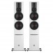 DALI Rubicon 6 C White Active Floorstanding Speakers (Pair) w/ Sound Hub / BluOS Module