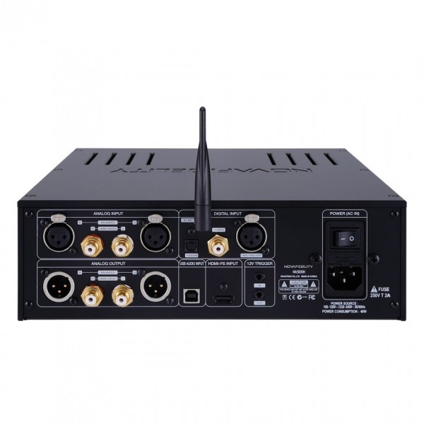 Novafidelity HA500H Black DAC and Headphone Amplifier