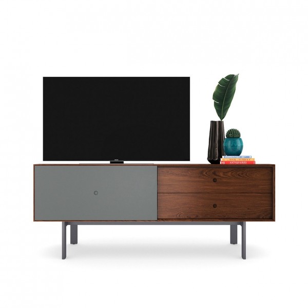 BDI Margo 5229 Toasted Walnut / Fog Grey Media Cabinet