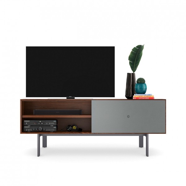 BDI Margo 5229 Toasted Walnut / Fog Grey Media Cabinet